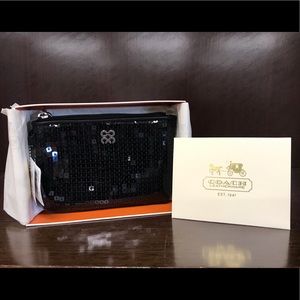 Coach sequined wristlet